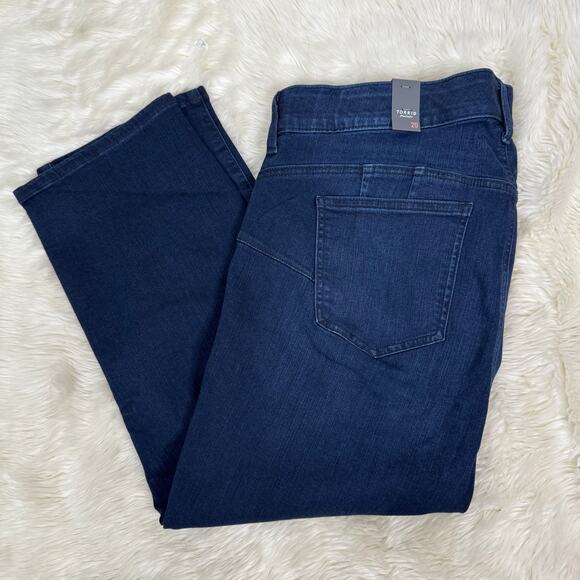 Torrid Crop Bombshell Skinny Premium Stretch High-Rise Jean Size 20 NWT - Picture 13 of 16